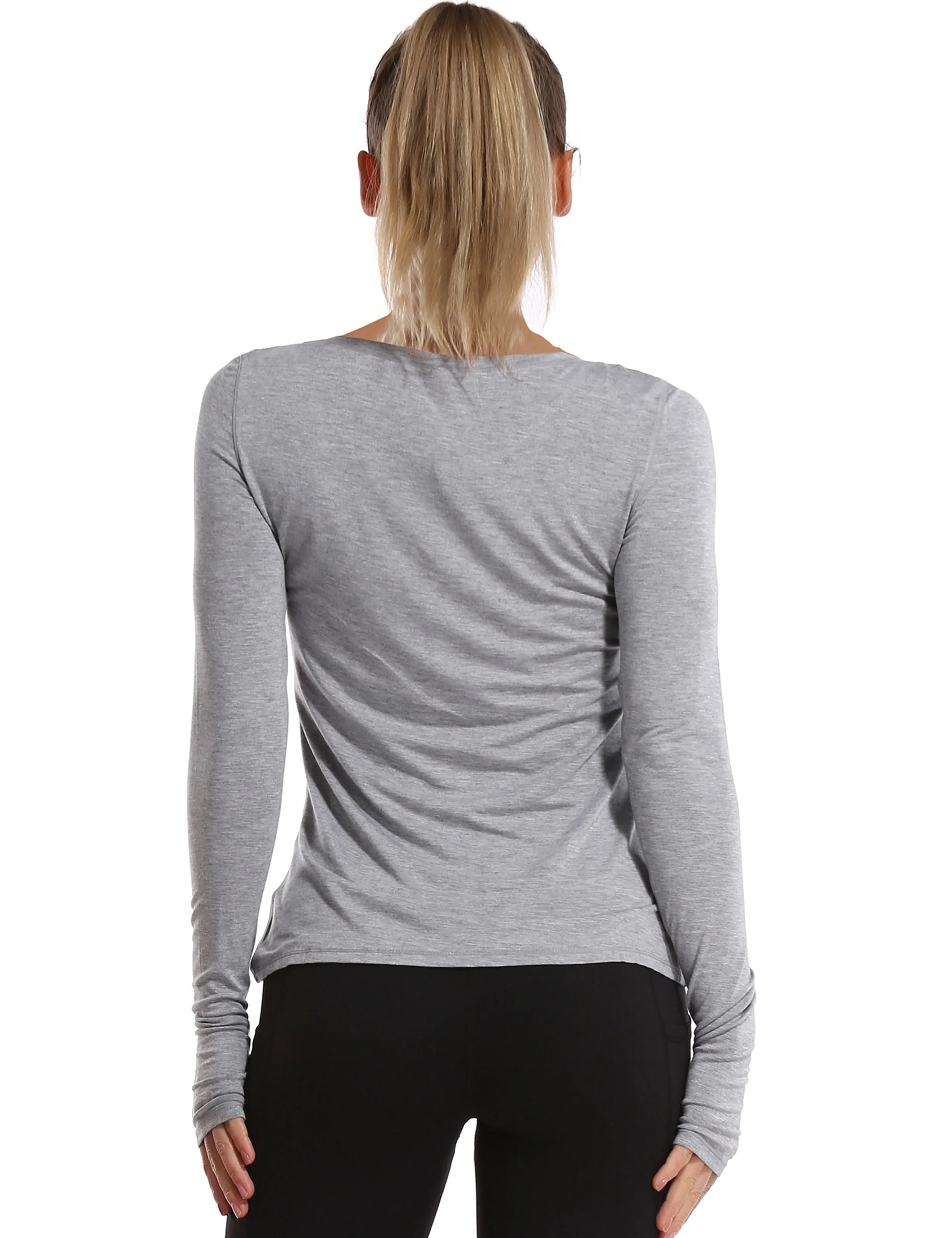Athlete Long Sleeve Tops heathergray_Tall Size