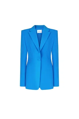 Barker Structured Square Shoulder Crepe Blazer