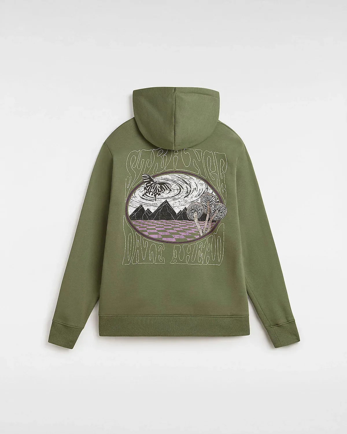 Dazed Strange Hoodie in Olive