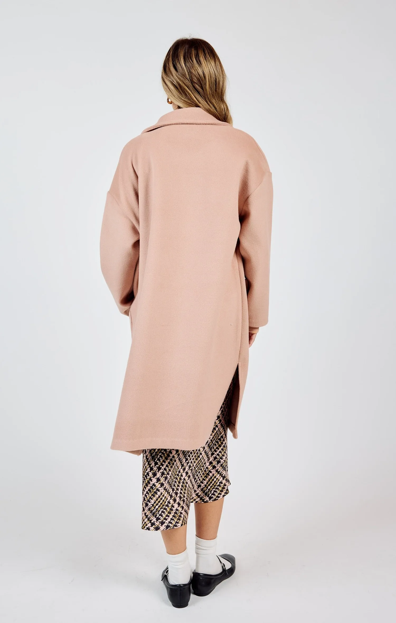 Hayley Open Coat | Rose