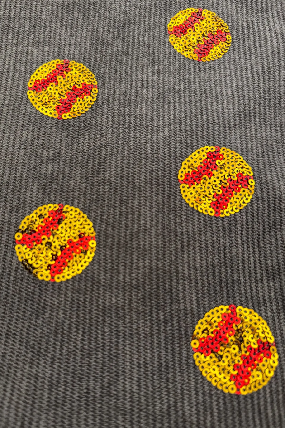Mom & Me - Gray Sequin Softball Top