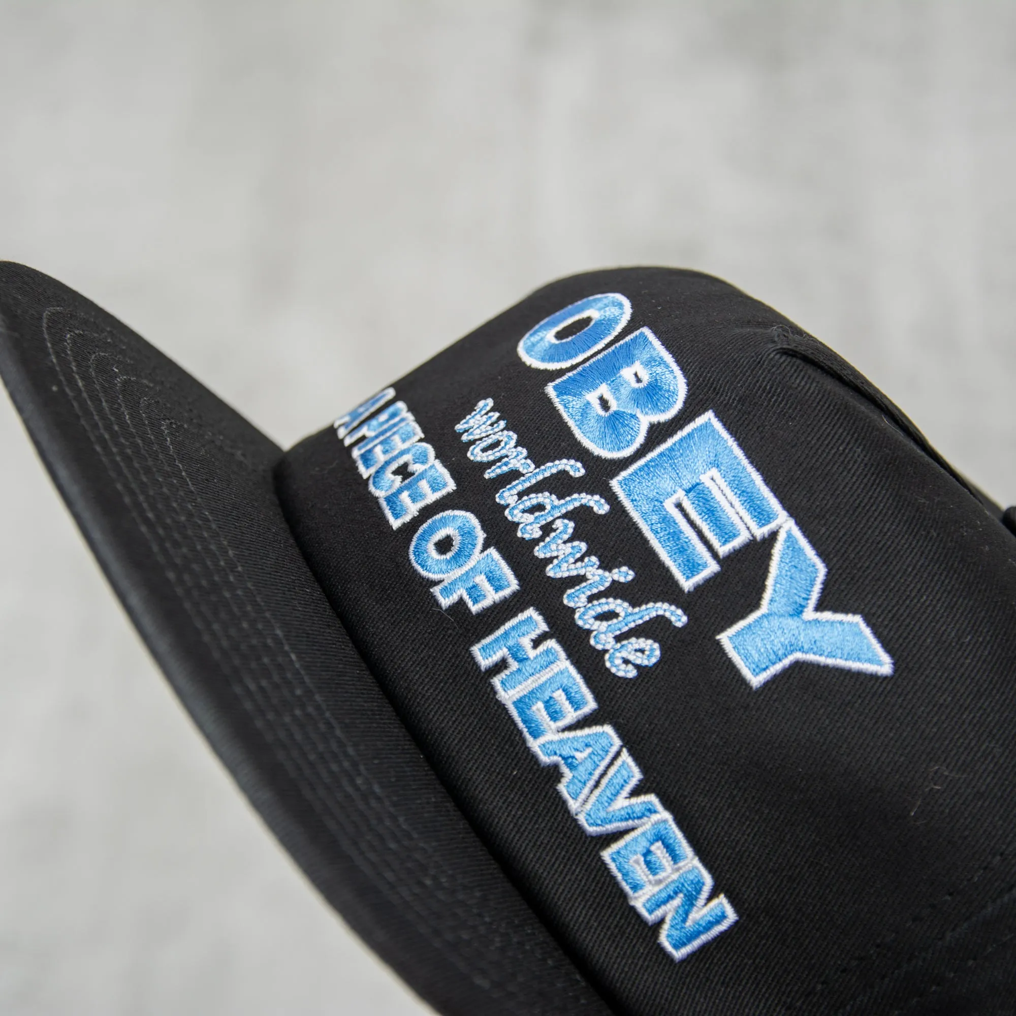 Obey Heaven 5 Panel Snapback - Black