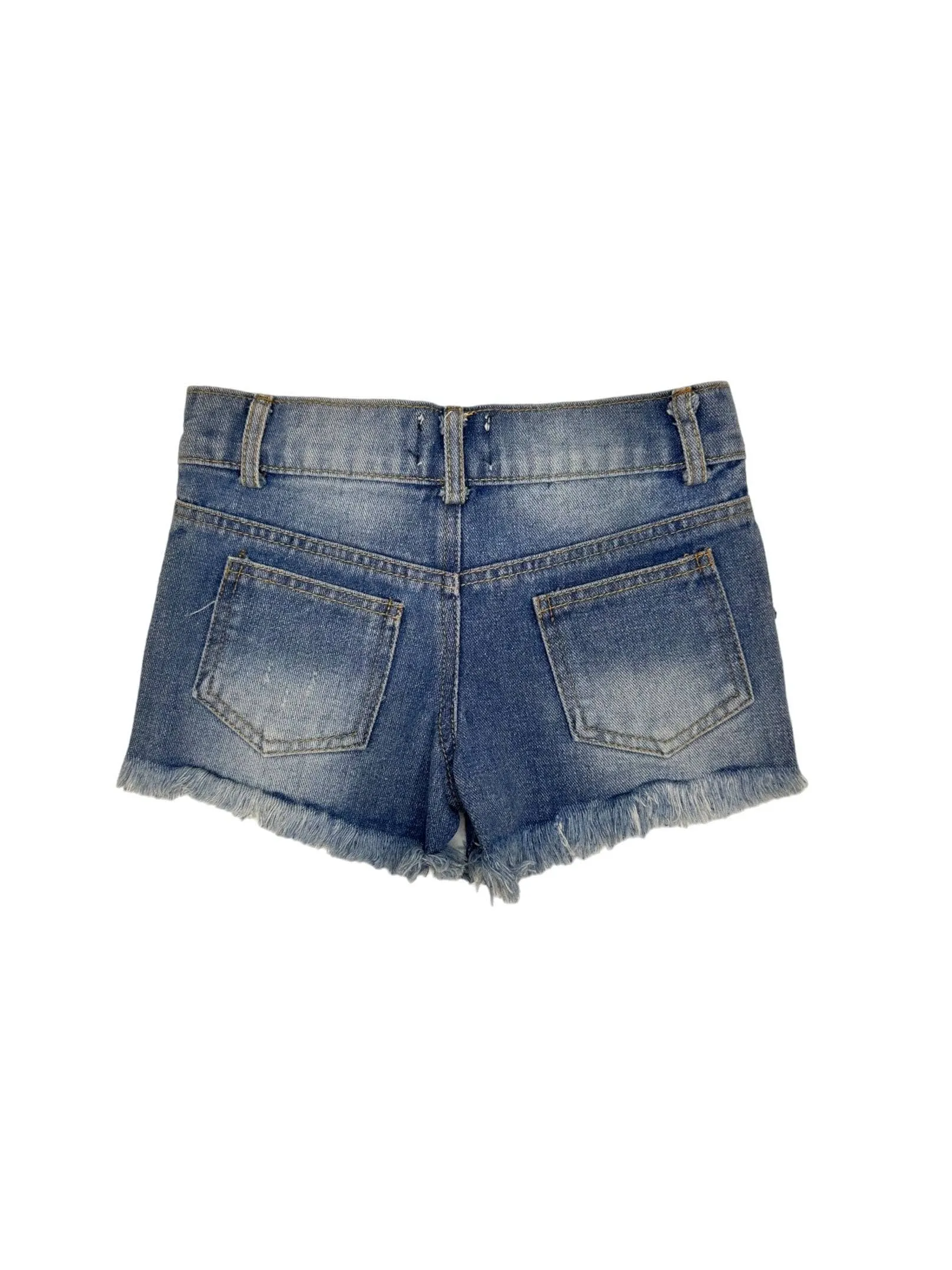 Pink Crystal Denim Short
