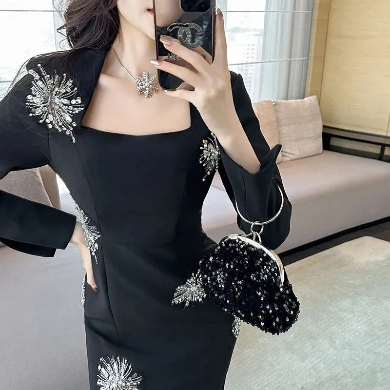 Trend4us Glamorous Black Short Cocktail Dress