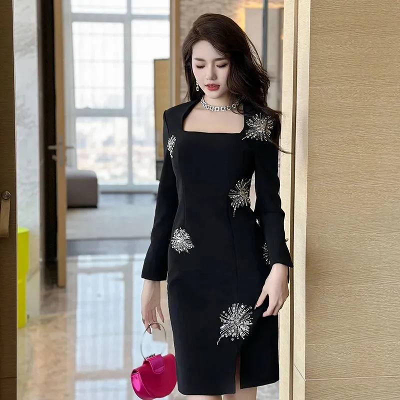 Trend4us Glamorous Black Short Cocktail Dress