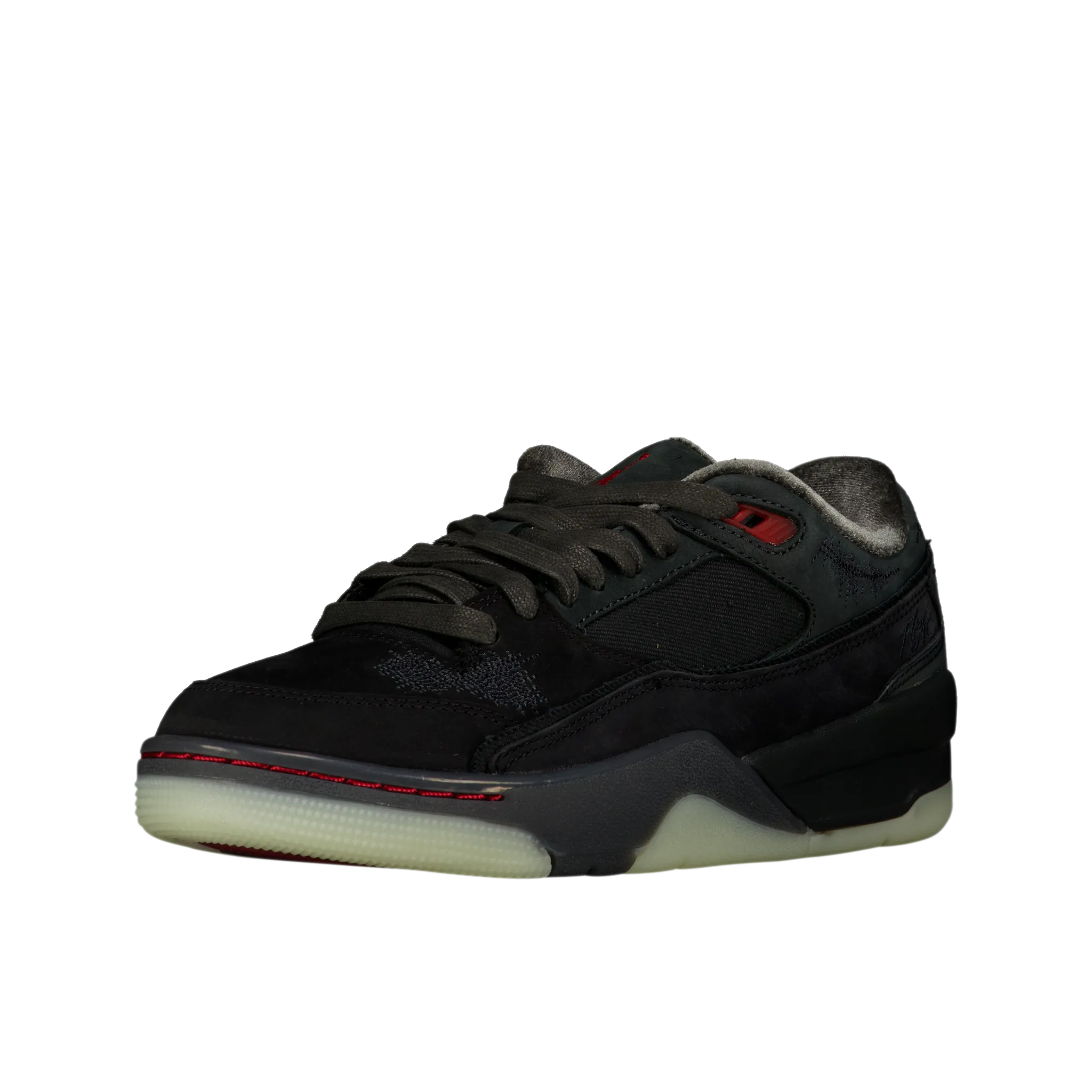 W Who Decides War x Jordan Flight Court 'Bred'